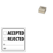 承認済み/却下、1つの内の2つ ラバースタンプ (押印)