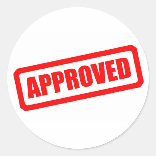 承認済 ラウンドシール (正面)