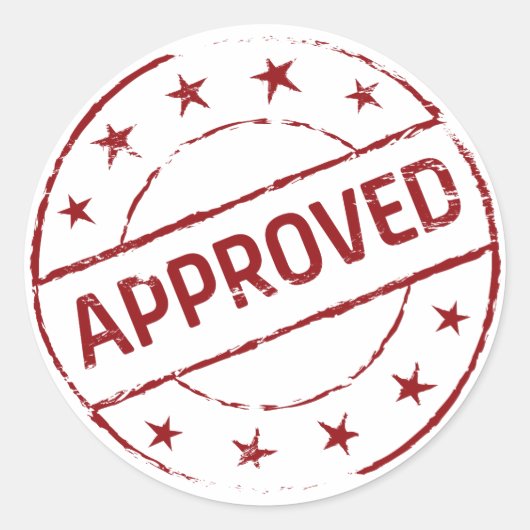 承認済 ラウンドシール (正面)