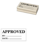 承認（日付順ラインオフィスラバースタンプ付） ラバースタンプ (押印)