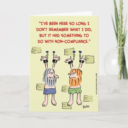 承諾の不従順のぶら下がったな囚人 カード (正面)