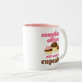 承諾の役人の(おもしろいな)ギフト ツートーンマグカップ (正面右)