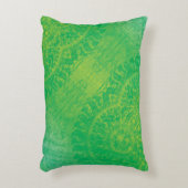 承諾 | イエローグリーンブルーボーホメダリオン アクセントクッション (正面(垂直))