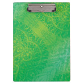 承諾 | イエローグリーンブルーボーホメダリオン クリップボード (正面)