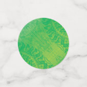 承諾 | イエローグリーンブルーボーホメダリオン コンフェッティ (スモール正面)