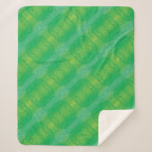 承諾 | イエローグリーンブルーボーホメダリオン シェルパブランケット (正面)