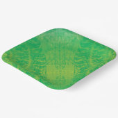 承諾 | イエローグリーンブルーボーホメダリオン ペーパープレート (傾斜あり)