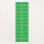 承諾 | イエローグリーンブルーボーホメダリオン ヨガマット (裏面)