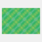 承諾 | イエローグリーンブルーボーホメダリオン ラッピングペーパーシート (正面3)