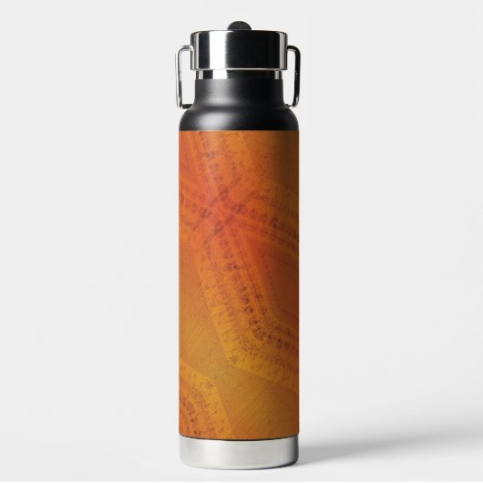 承諾 | オレンジ色の黄色い絞り模様 ウォーターボトル (正面)