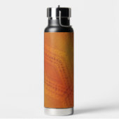 承諾 | オレンジ色の黄色い絞り模様 ウォーターボトル (左面)
