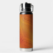 承諾 | オレンジ色の黄色い絞り模様 ウォーターボトル (背面)