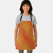 承諾 | オレンジ色の黄色い絞り模様 エプロン (インサイチュ)