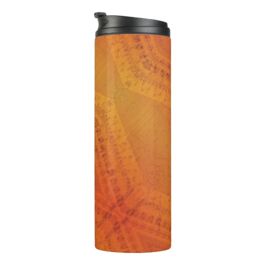 承諾 | オレンジ色の黄色い絞り模様 タンブラー (回転右)