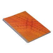 承諾 | オレンジ色の黄色い絞り模様 ノートブック (右側)