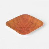 承諾 | オレンジ色の黄色い絞り模様 ペーパープレート (傾斜あり)