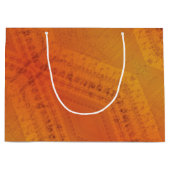 承諾 | オレンジ色の黄色い絞り模様 ラージペーパーバッグ (正面)