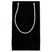 承諾 | ダークジオメトリックテクスチャ スモールペーパーバッグ (正面)