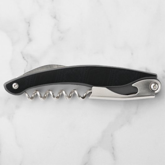 承諾 | ダークジオメトリックテクスチャ ソムリエナイフ (裏面)