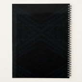承諾 | ダークジオメトリックテクスチャ プランナー手帳 (裏面)