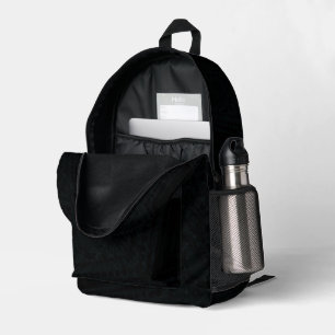 承諾 ダークジオメトリックテクスチャ プリントバックパック