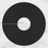 承諾 | ダークジオメトリックテクスチャ ワイングラスタグ (裏面)