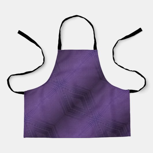 承諾 | バイオレット折衷性ボホ模様 エプロン (正面)