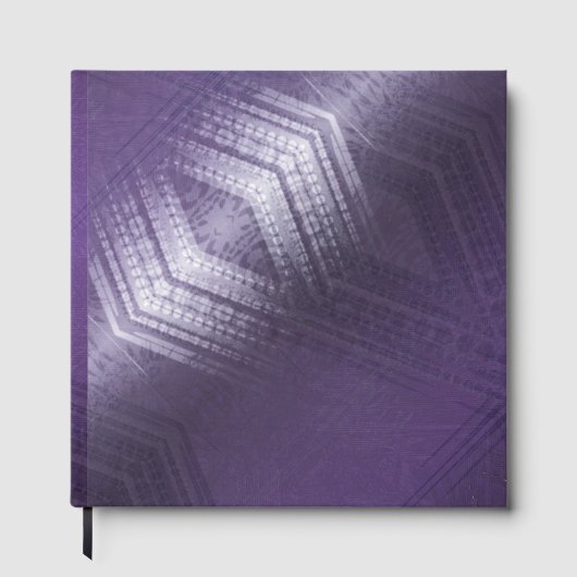 承諾 | バイオレット折衷性ボホ模様 ゲストブック (正面)