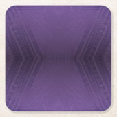 承諾 | バイオレット折衷性ボホ模様 スクエアペーパーコースター (正面)