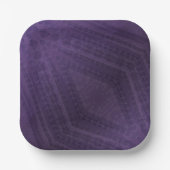 承諾 | バイオレット折衷性ボホ模様 ペーパープレート (正面)