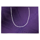 承諾 | バイオレット折衷性ボホ模様 ラージペーパーバッグ (正面)