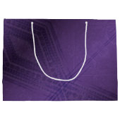 承諾 | バイオレット折衷性ボホ模様 ラージペーパーバッグ (裏面)