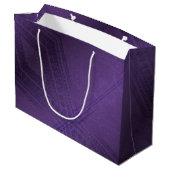 承諾 | バイオレット折衷性ボホ模様 ラージペーパーバッグ (裏面アングル)