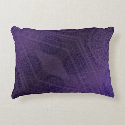 承諾 | バイオレット瞑想メダリオン アクセントクッション (正面)
