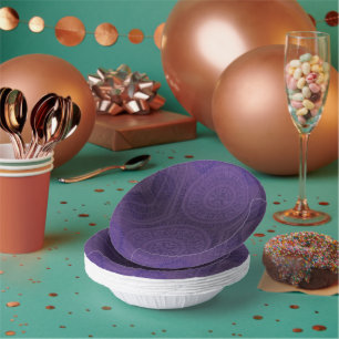 承諾   バイオレット瞑想メダリオン ペーパーボウル