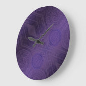 承諾 | バイオレット瞑想メダリオン ラージ壁時計 (傾斜)