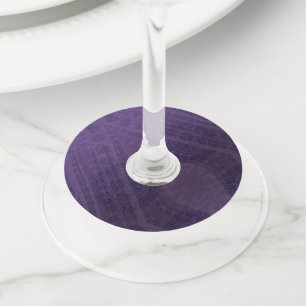 承諾 バイオレット瞑想メダリオン ワイングラスタグ