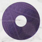 承諾 | バイオレット瞑想メダリオン ワイングラスタグ (正面)