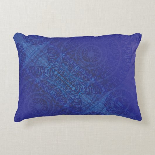 承諾 | ブルーインディゴバイオレットボホメダリオン アクセントクッション (正面)