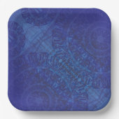 承諾 | ブルーインディゴバイオレットボホメダリオン ペーパープレート (正面)