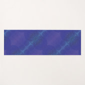 承諾 | ブルーインディゴバイオレットボホメダリオン ヨガマット (正面(横))