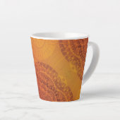 承諾 | レッドオレンジイエローボホメダリオン カフェラテマグ (右アングル)