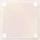 承諾 | レッドオレンジイエローボホメダリオン ガラスコースター (裏面)