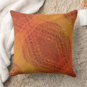承諾 | レッドオレンジイエローボホメダリオン クッション (ブランケット)