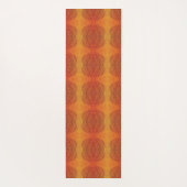 承諾 | レッドオレンジイエローボホメダリオン ヨガマット (裏面)