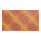 承諾 | レッドオレンジイエローボホメダリオン 枕カバー (裏面-左)