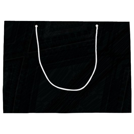 承諾 | 暗い抽象芸術テクスチャ ラージペーパーバッグ (裏面)