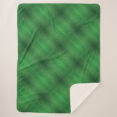 承諾 | 緑の折衷的ボホパターン シェルパブランケット (正面)