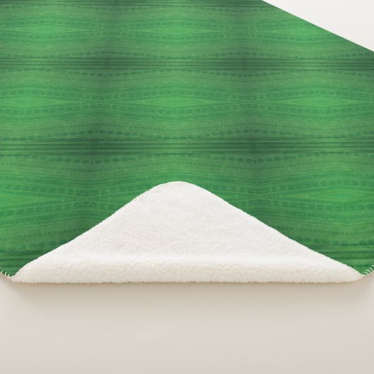 承諾 | 緑の折衷的ボホパターン シェルパブランケット (3/4)