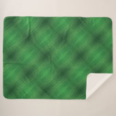 承諾 | 緑の折衷的ボホパターン シェルパブランケット (正面(横))